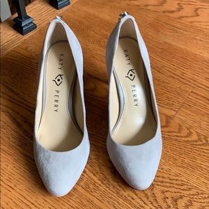 Katy Perry Gray Suede Heels